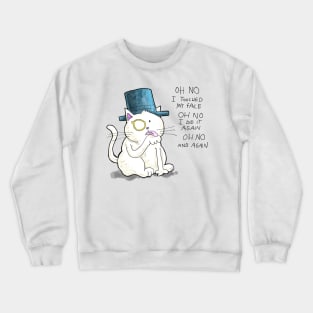 Dapper Cat - Face touch Crewneck Sweatshirt